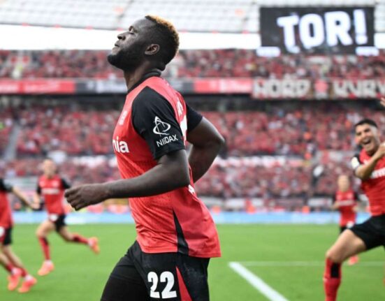 Boniface Stoppage Time Goal Secures Win For Leverkusen