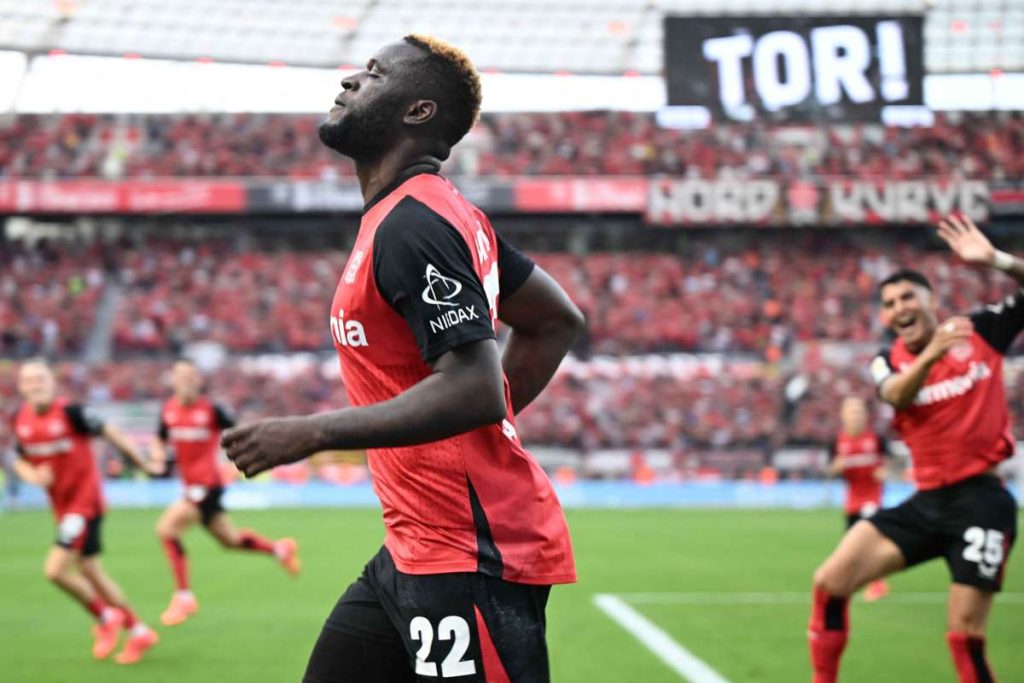 Boniface Stoppage Time Goal Secures Win For Leverkusen