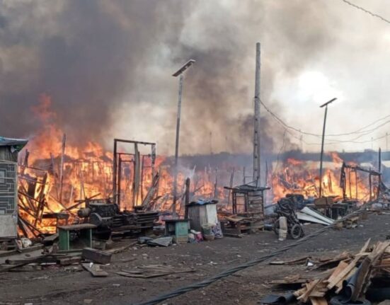 Fire Guts Lagos Plank Market