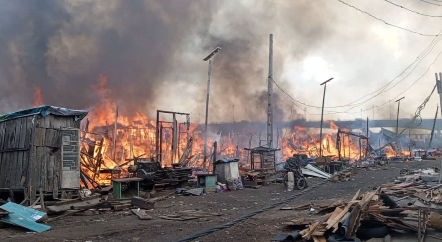 Fire Guts Lagos Plank Market