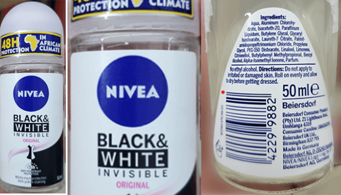 NAFDAC Warns Public on Hazardous Nivea Deodorant Recall