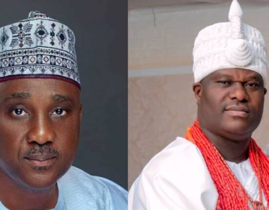 Speaker Abbas greets Ooni Ogunwusi at 50