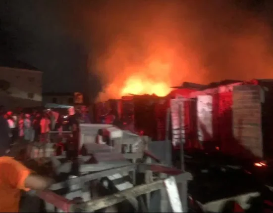 Fire Destroys Millions in Property at Ajah Market, Lagos