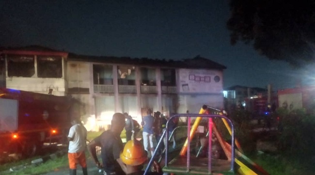 Fire Guts Radio Nigeria Office In Lagos