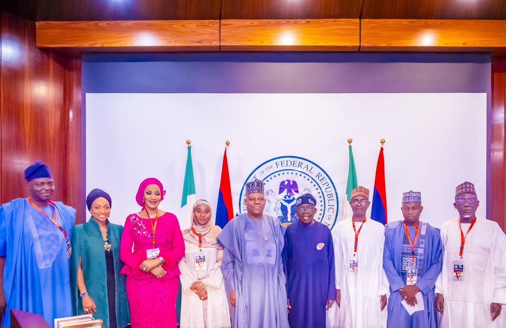 President Tinubu Swears in Seven New Ministers at Aso Rock