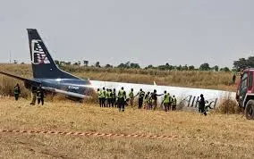 Five Rescued As Cargo Aircraft Skids off runway in Abuja