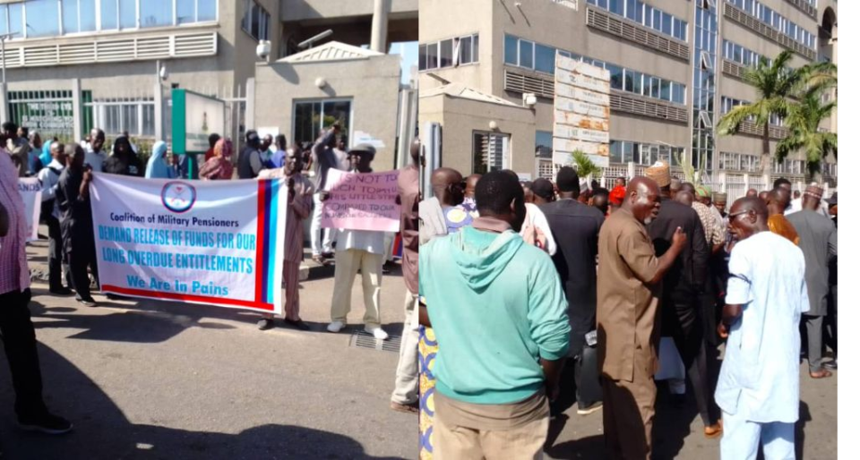 Military Pensioners Protest Non-Payment of Salary Increment in Abuja