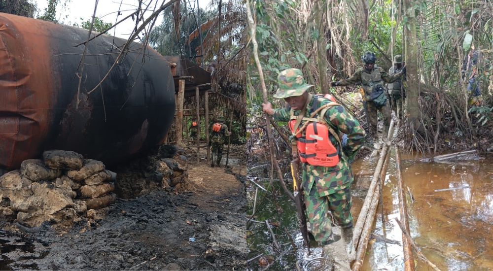 Nigerian Army Arrests 29 Suspects, Shuts Down 42 Illegal Refineries in Niger Delta