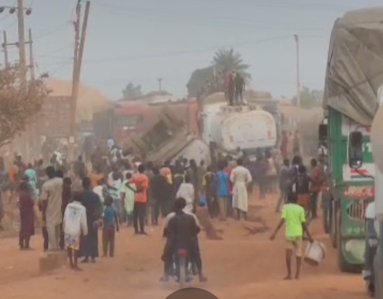 Fresh Incident Raises Alarm as Residents Gather Around Fallen Tanker in Niger State