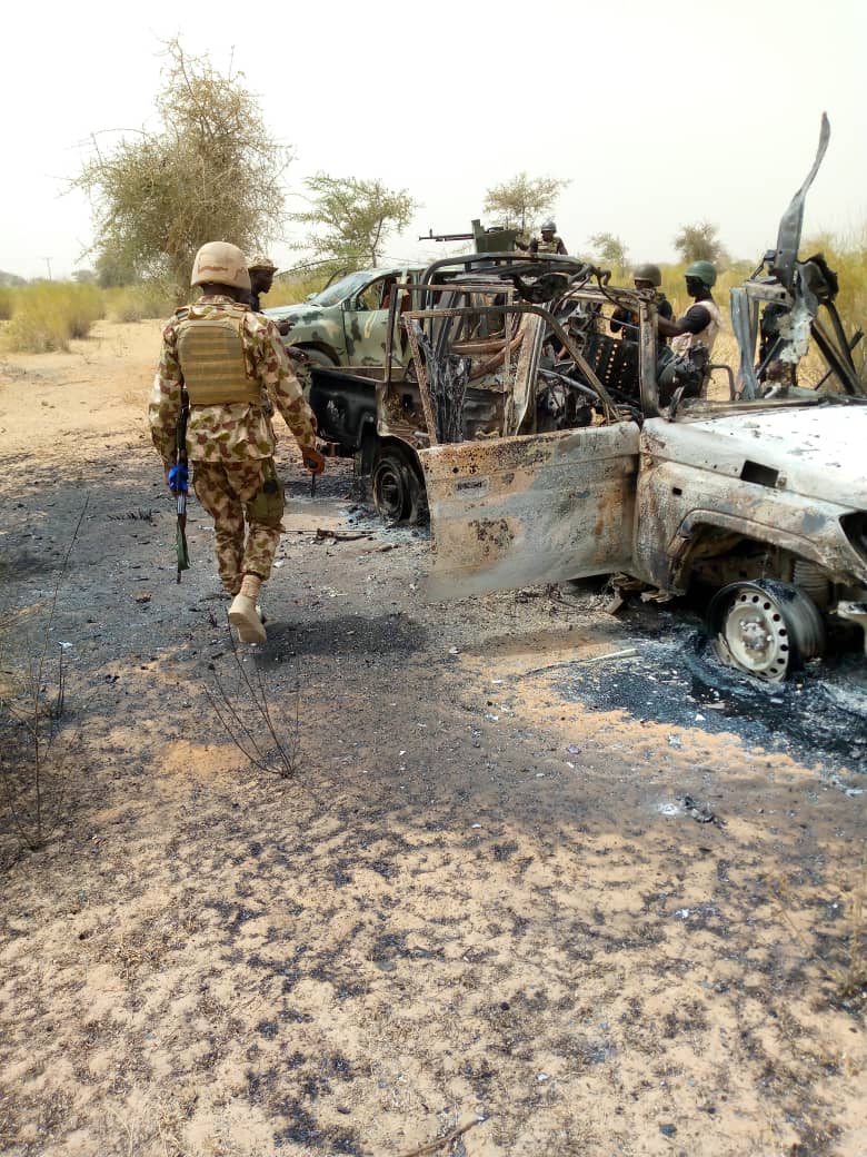 Military Reports 34 Terrorists Neutralized, 6 Soldiers Killed in Borno Clash