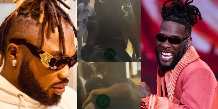 Slimcase criticised for bowing to greet Burna Boy in viral video