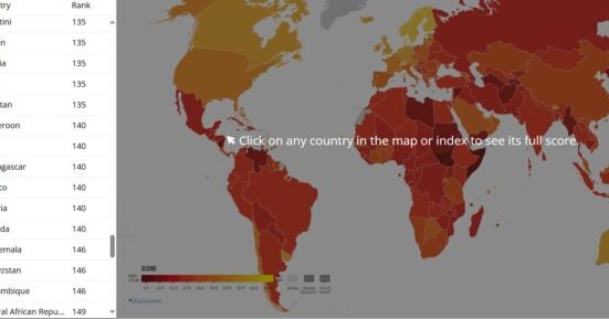 Nigeria Ranks 140th on 2024 Corruption Perceptions Index