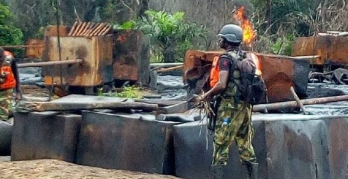 Nigerian Army Dismantles Illegal Refineries, Arrests 16 in Niger Delta