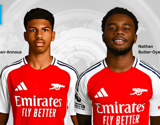 Two academy players of Nigerian descent train with Arsenal first team ahead of Carabao Semi Final