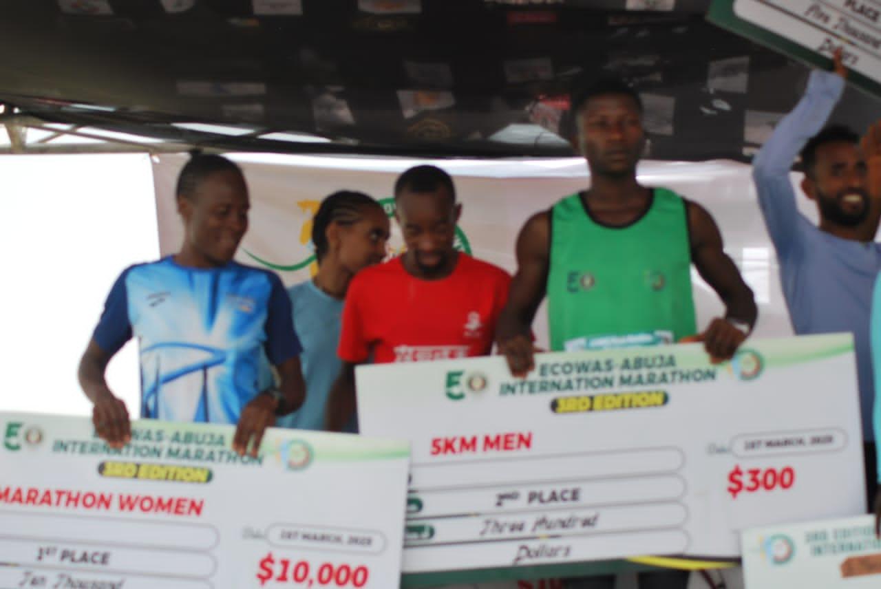 Kenyan and Ethiopian Runners Dominate ECOWAS Abuja International Marathon