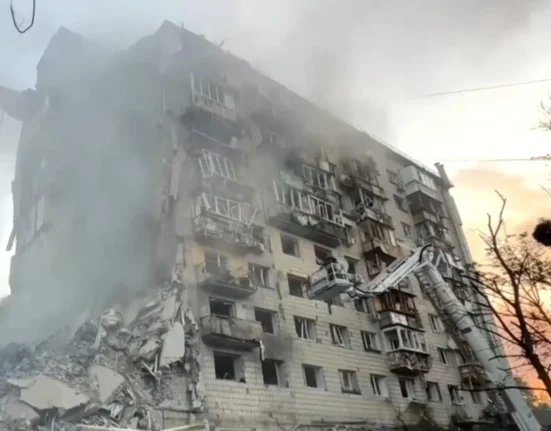 Russian Drone and Missile Barrage Kills 10 People in Kyiv