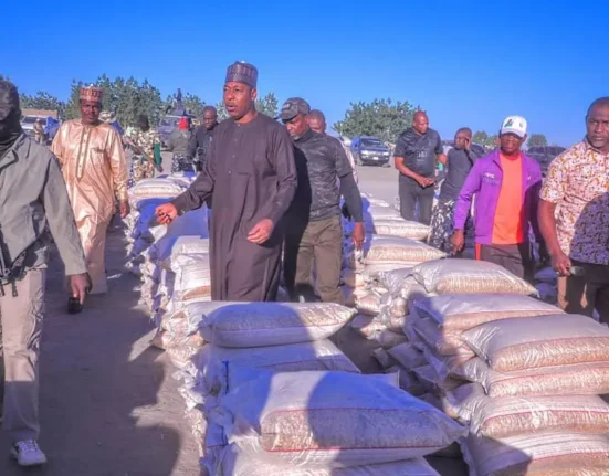 Gov. Zulum Flags Off Distribution of Food Aid to 57,000 Families in Borno