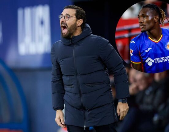 Getafe Coach Bordalas Backs Uche Amid Transfer Uncertainty