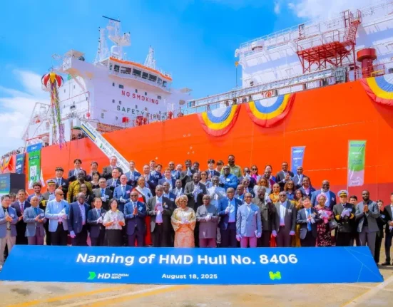 President Tinubu Commissions New LPG Vessel in South Korea