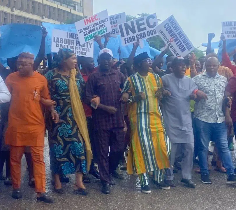 Labour Party Distances Self from Protest by Abure Group at INEC Headquarters