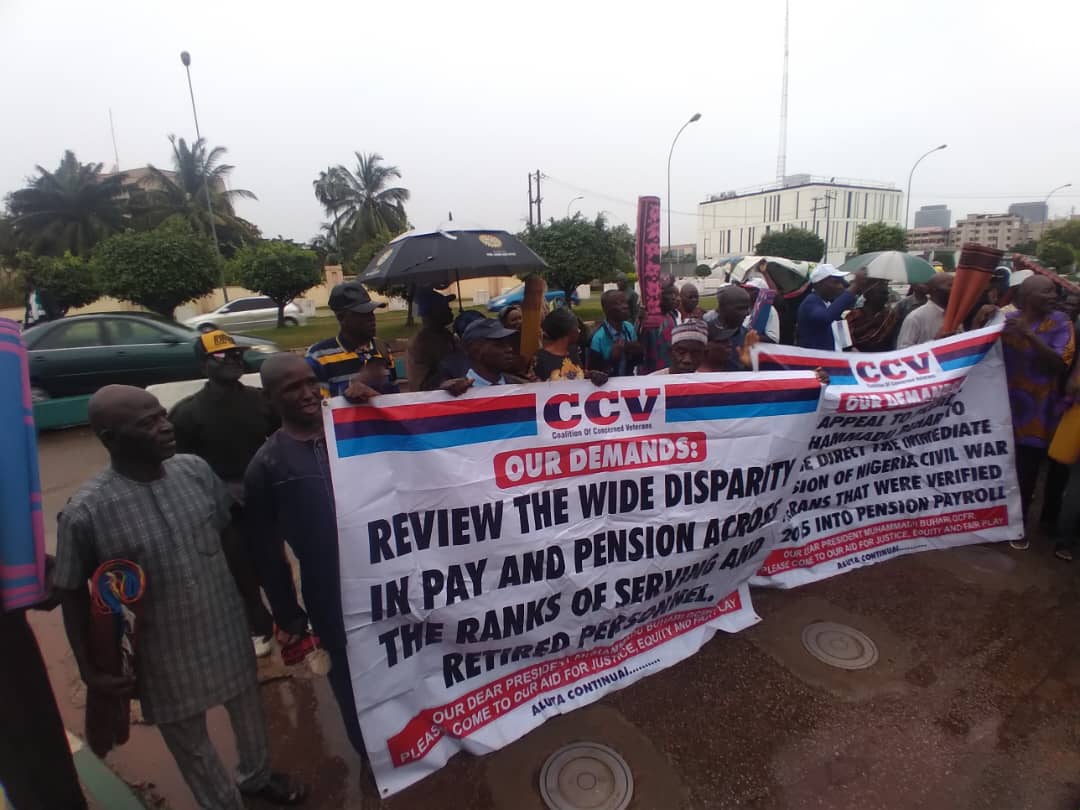 Retired Soldiers Protest Over Unpaid Allowances in Abuja