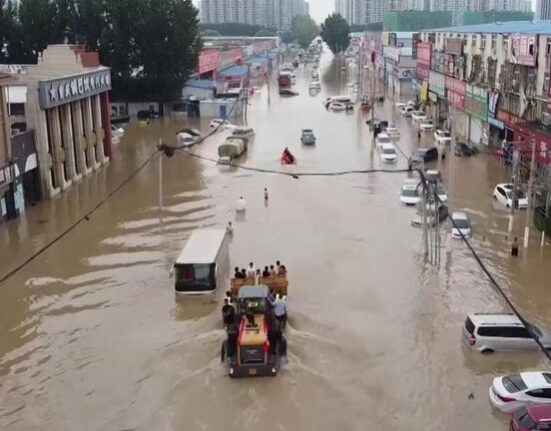 Ten People Dead, 33 Missing in China Floods