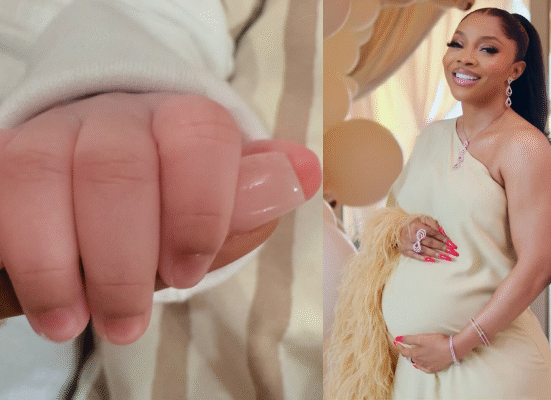 Toke Makinwa Welcomes First Child at 40