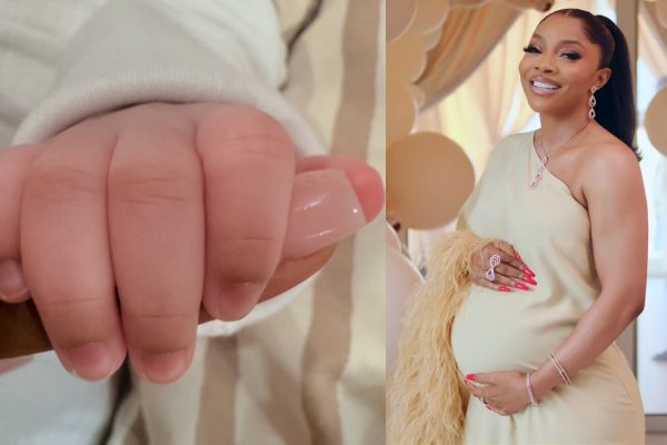 Toke Makinwa Welcomes First Child at 40