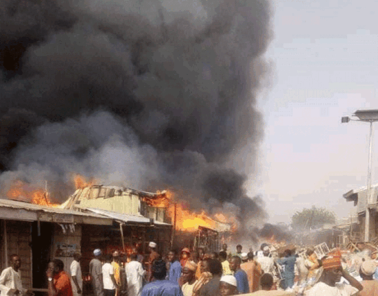 Fire Destroys 22 Shops at Kara Market in Kwara State