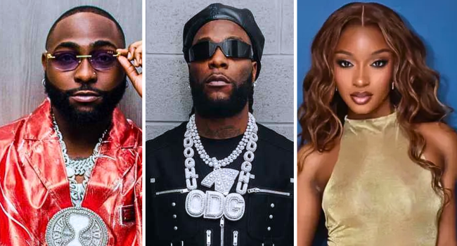 Ayra Starr, Burna Boy and Davido Vie for AFRIMA’s Top Honour