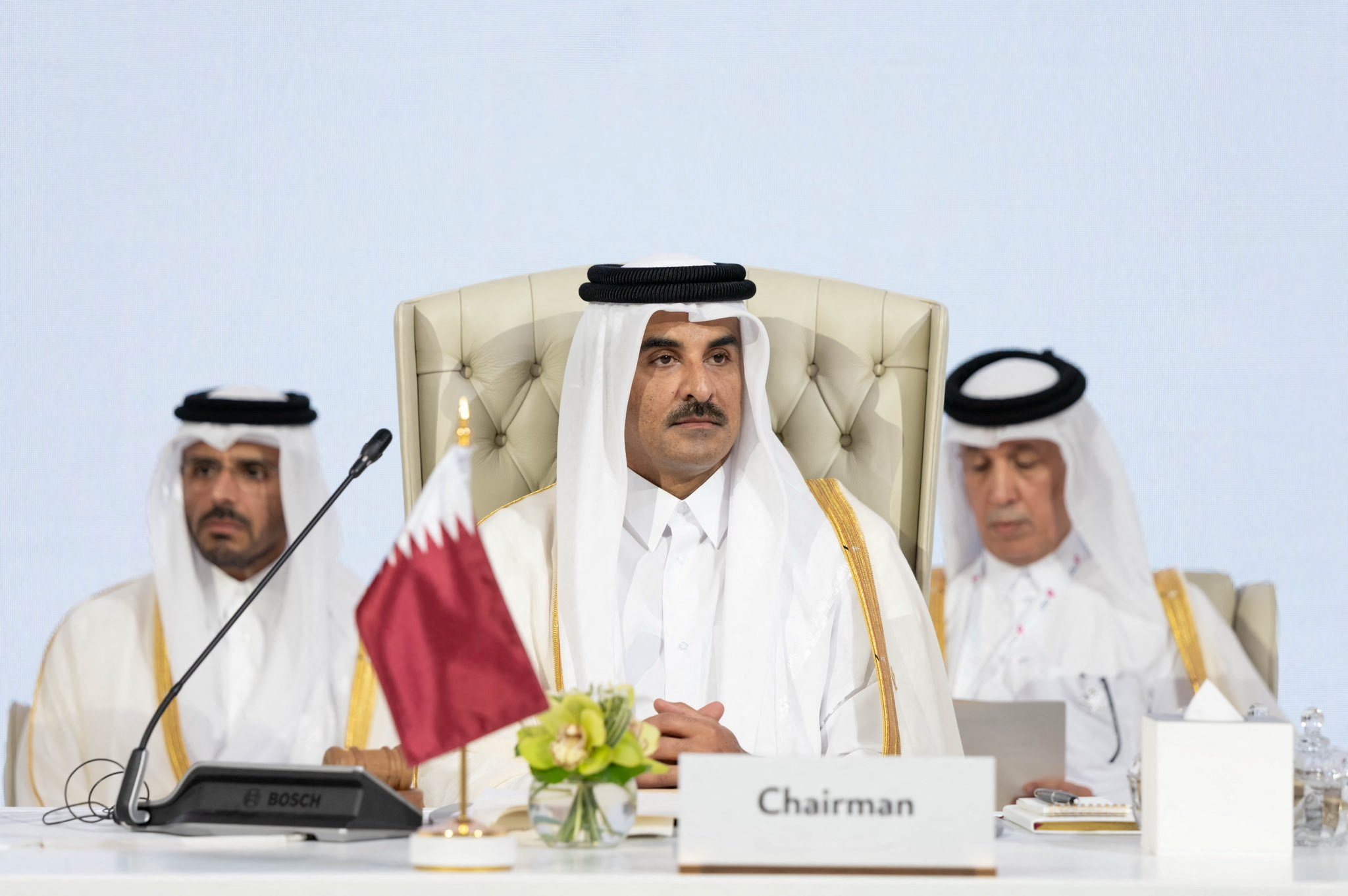Qatar Emir Condemns Israeli Strike, Warns of Expansionist Agenda