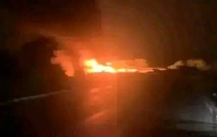 Tanker Fire Sparks Chaos on Apapa-Oshodi Expressway