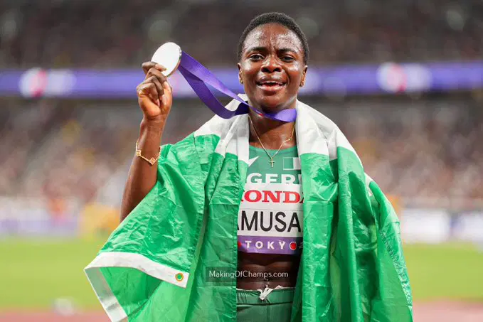 Amusan Wins Silver in 100m Hurdles at World Championships