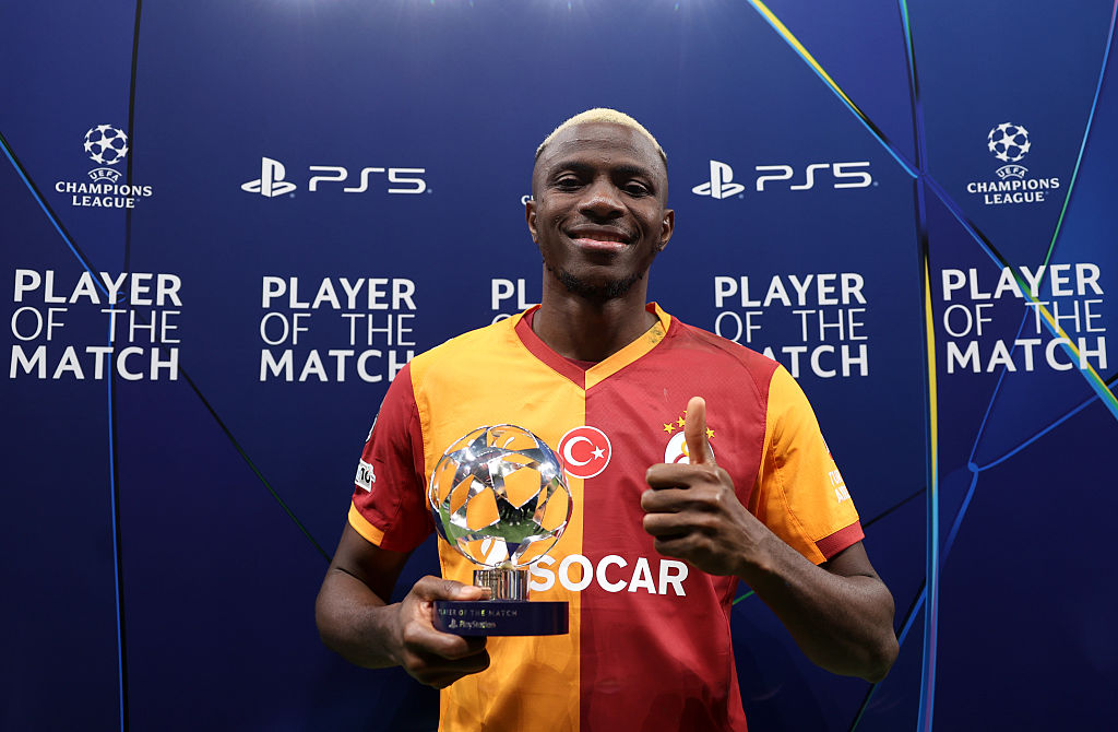 Osimhen Sets Nigerian Record With 10th Champions League Goal