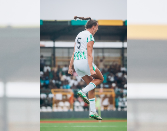 Plumptre Scores First Nigeria Goal as Falcons Clinch WAFCON Qualification