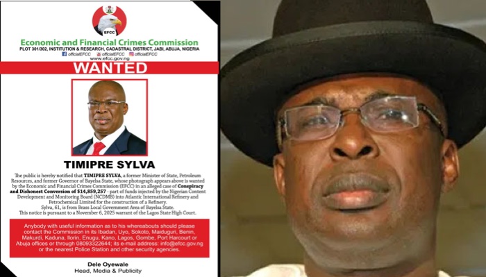 EFCC Declares Former Bayelsa Governor Timipre Sylva Wanted Over $14.8m Fraud Case
