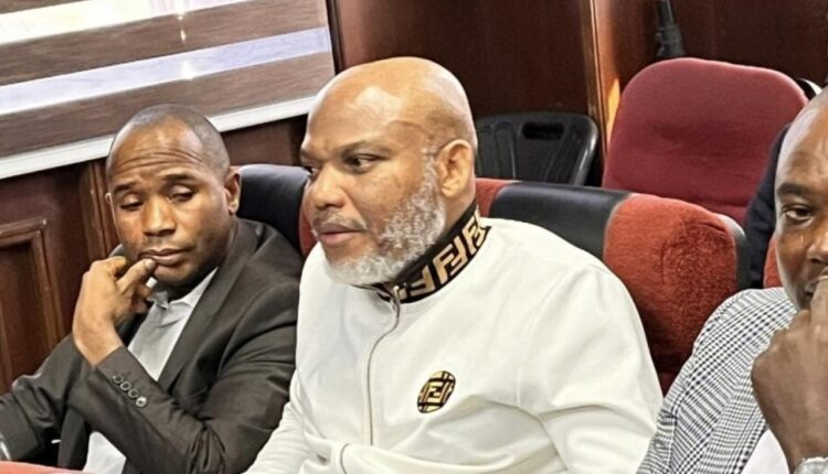 Nnamdi Kanu files criminal complaint accusing DSS witnesses of giving false evidence