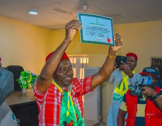 INEC Presents Certificates to Soludo and Deputy Following Re-Election Victory