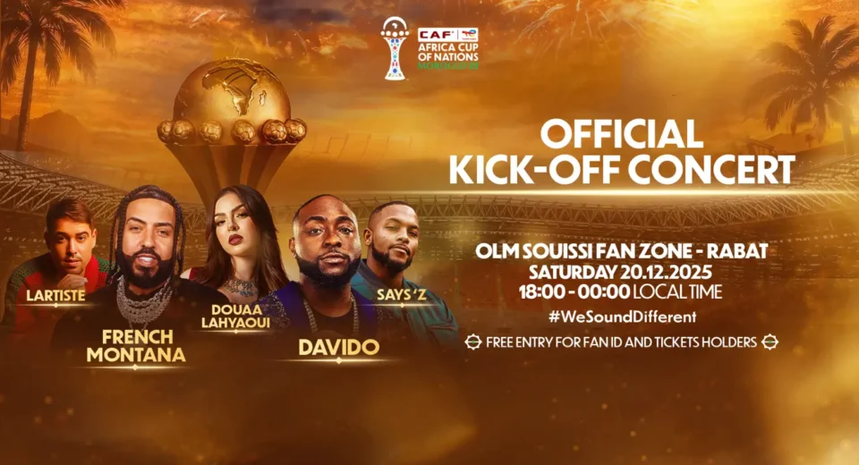 Davido to headline AFCON 2025 opening concert in Morocco