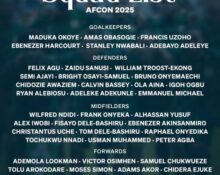 Nigeria Releases Provisional Squad for 2025 AFCON