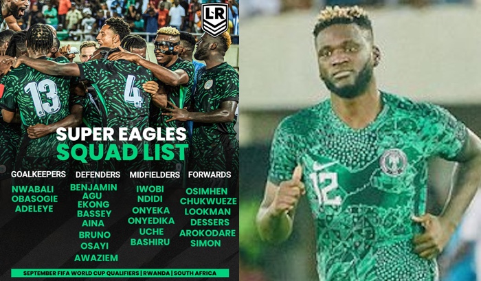 Super Eagles Final AFCON Squad Named with Okoye and Boniface Dropped