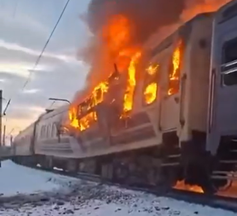Four People Killed After Drone Hits Civilian Train in Ukraine