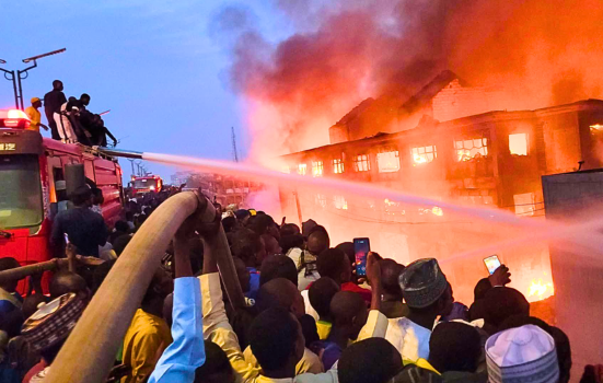 Many Shops Destroyed As Fire Guts Fatima Simra Market In Kano 