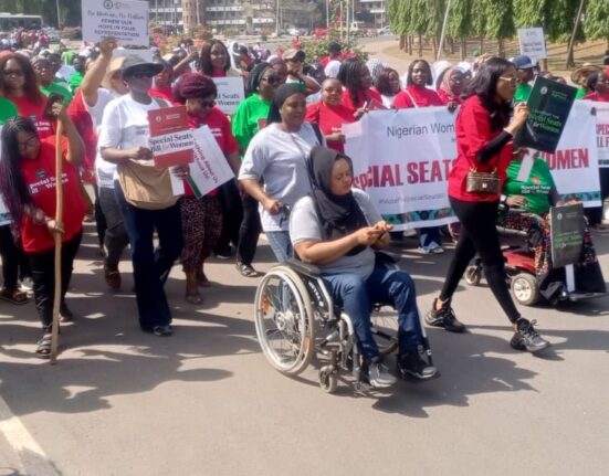 Women protest at National Assembly, demand passage of special seats bill
