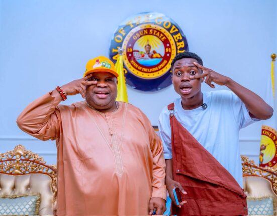 Governor Adeleke Hosts Tiktoker Peller In Osun