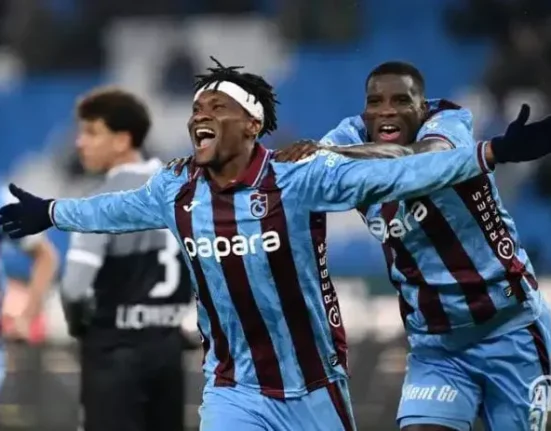 Onuachu, Nwaiwu Inspire Trabzonspor to Historic Win Over Galatasaray
