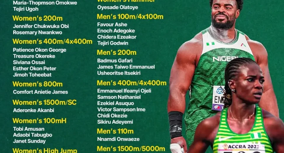 AFN Names Amusan, Ashe, 43 Others for African Championships