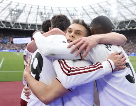 Arsenal edge West Ham after VAR drama, inches closer to Premier League title