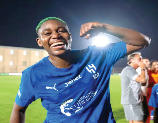 Oshoala Scores Hat Trick to Propel Al Hilal into Saudi Women's Cup Final