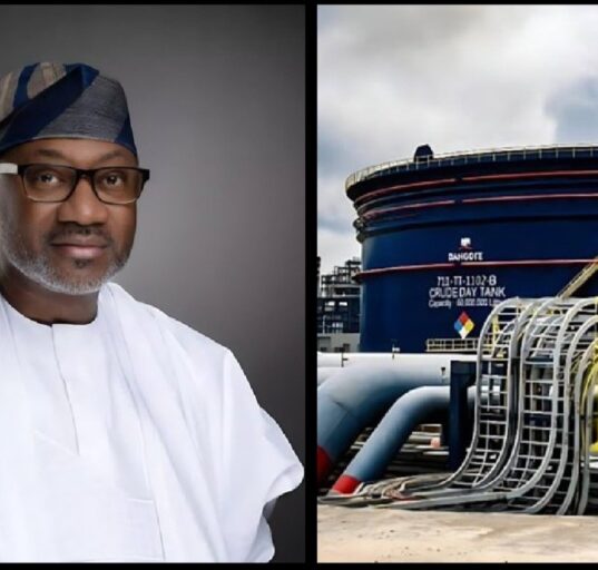 Otedola Announces 100 Million Dollar Investment in Dangote Refinery